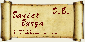 Daniel Burza vizit kartica